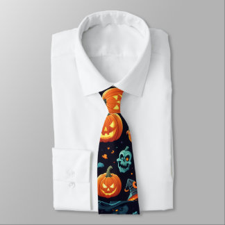 Opvallende Halloween Icons Stropdas