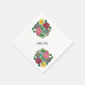 Opvallende Hongaarse bloempersonalized Servet (Hoek)