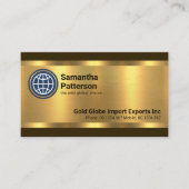Opvallende luxe gouden lijnen importeren exportere visitekaartje (Voorkant)