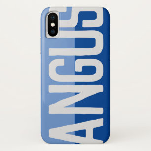 Opvallende naam design. iPhone x hoesje