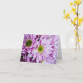 Opvallende Paarse madeliefjes Kaart (Gele Bloem)