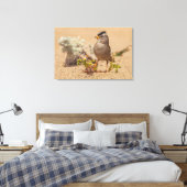 opvallende pose canvas afdruk (Insitu (Slaapkamer))
