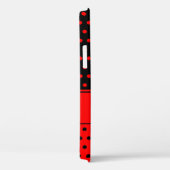 Opvallende rode en zwarte poolpunten, aangepaste n Case-Mate iPhone case (Achterkant / Rechts)