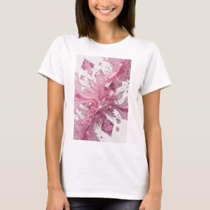 Opvallende Roze ROZE DIAMANTEN EN GLITTERS Draagba T-shirt