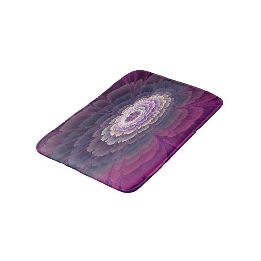 Opvallende ventilator kleurrijk Abstract fractal a Badmat (Gekanteld)