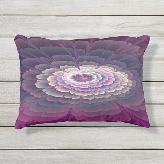 Opvallende ventilator kleurrijk Abstract fractal a Buitenkussen (Voorkant)