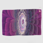 Opvallende ventilator kleurrijk Abstract fractal a Golfhanddoek (Horizontaal)