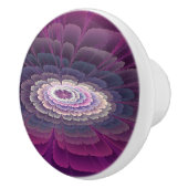 Opvallende ventilator kleurrijk Abstract fractal a Keramische Knop (Rechts)