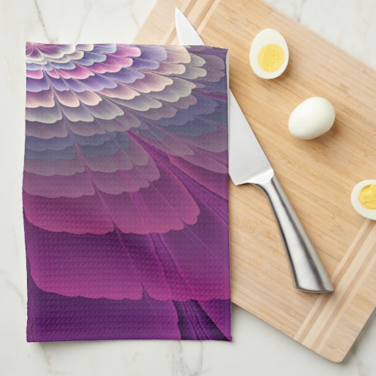 Opvallende ventilator kleurrijk Abstract fractal a Theedoek (Quarter Fold)