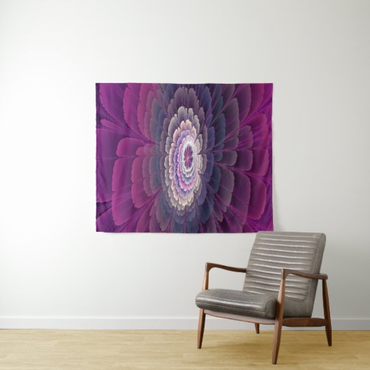 Opvallende ventilator kleurrijk Abstract fractal a Wandkleed (In Situ (horizontaal))