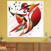 Opvallende visuele illustraties #7 canvas afdruk (Insitu (Woonkamer))