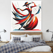 Opvallende visuele kunstwerken #12 canvas afdruk (Insitu (Slaapkamer))