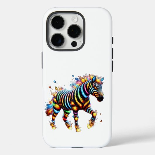 Opvallende Zebra Charm Case-Mate iPhone Case (Achterkant)