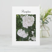 Opvang Uitnodiging Witte Weddenschap Laurel (Staand voorkant)