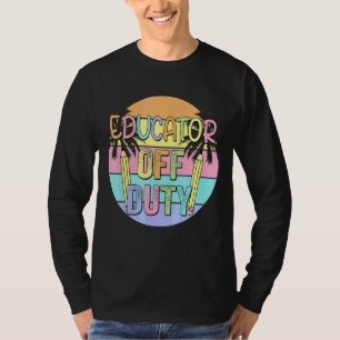 opvoeder van dienst Zomervakantie Palm Bea T-shirt