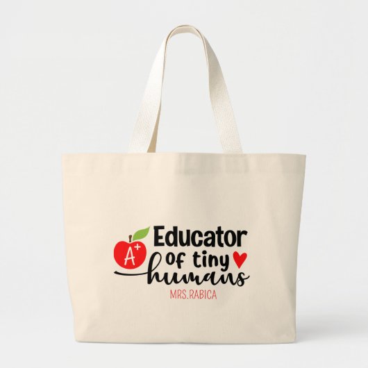Opvoeder van Tiny Humans Canvas tas (Voorkant)