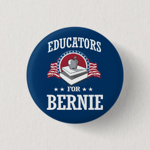 OPVOEDERS VOOR BERNIE SANDERS RONDE BUTTON 3,2 CM