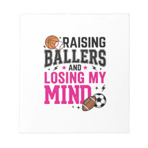 Opvoeding Ballers Sport Moeder Vintage T-Shirt Ont Notitieblok