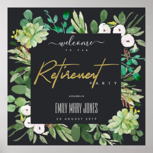 OPVOLGENDE WATERVERF VAN DE FOLIAGE WELKOM POSTER