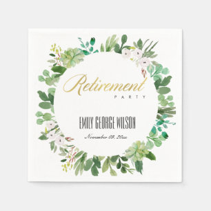 OPVOLGENDE WREATH FOLIAGE WATERVERF RETIREMENT SERVET