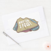 Opvouwbare kleding, wasdag rechthoekige sticker (Envelop)