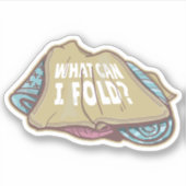 Opvouwbare kleding, wasdag sticker (Voorkant)