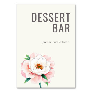 Opvrolijkend Crème Waterverf Dessert Bar Bord Kaart