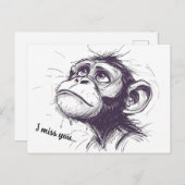 Opwaartse blik briefkaart (Voorkant / Achterkant)