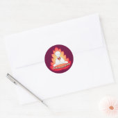 opwarming ronde sticker (Envelop)