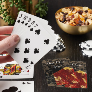 Opwarming van de aarde - Brandend huis - Vaderdag Pokerkaarten