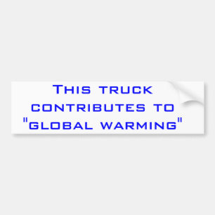 Opwarming van de aarde bumpersticker