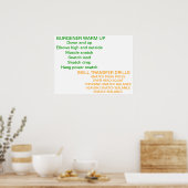 Opwarmingswedloop van de Olympische Spelen Poster (Keuken)