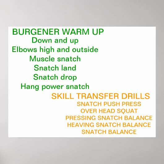 Opwarmingswedloop van de Olympische Spelen Poster (Voorkant)