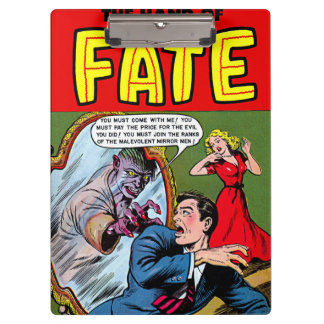 Opwekken in de spiegel van de komieken klembord