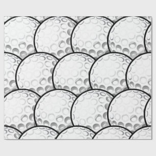 Opwindend golf feest cadeaupapier
