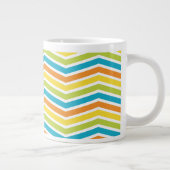 Opwindend Zigzag Strepen Mok Ontwerp (Rechts)