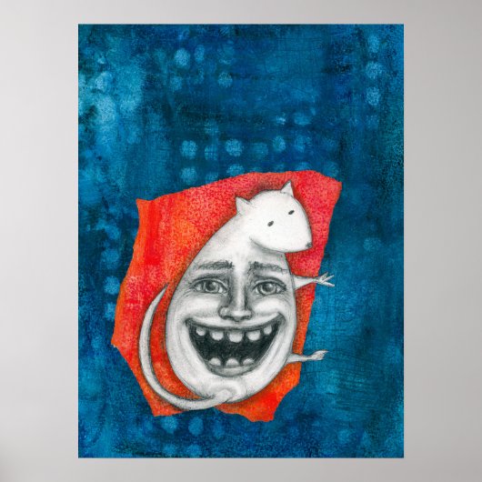 Opwindende Mouse Poster Wall Art (Voorkant)