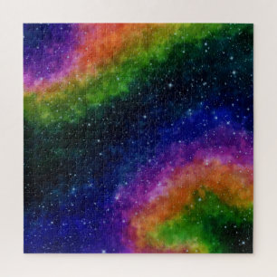 Opwindende regenboogbijlen Puzzle Legpuzzel