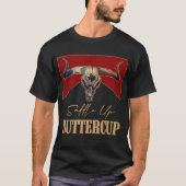 Opzadelen Buttercup Bull Skull Western Lif T-shirt (Voorkant)