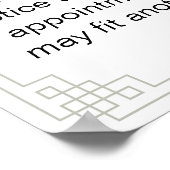 opzegging/beleid poster (Hoek)