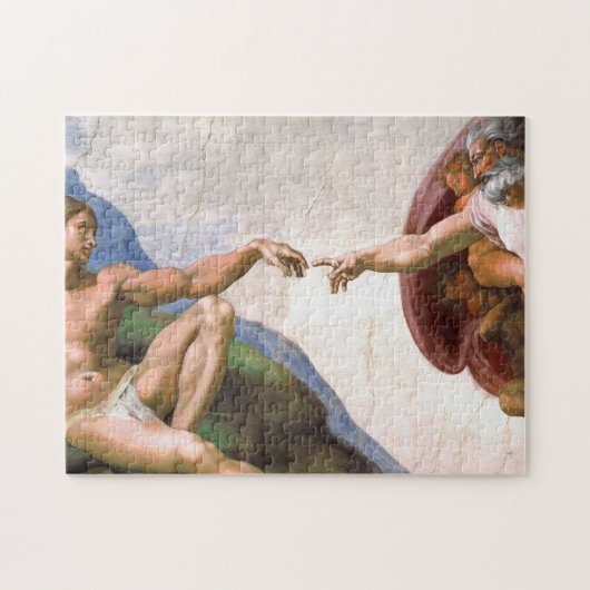 Opzet van Adam door Michelangelo Legpuzzel (Horizontaal)
