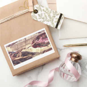 Opzet van Adam door Michelangelo Rechthoekige Sticker