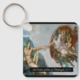 Opzet van Adam door Michelangelo Sleutelhanger