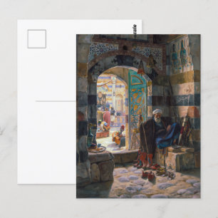 Opzichter van de Moskee Damascus Bauernfeind Briefkaart