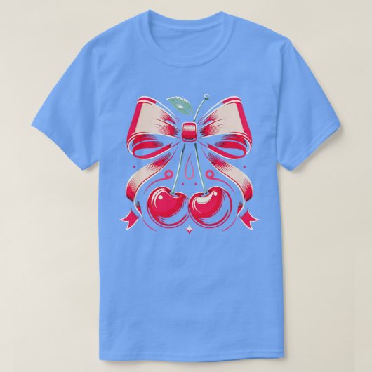 oquette Bogen met kersen Schattige Coquette meisje T-shirt (Design voorkant)
