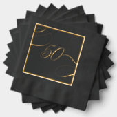 Or 50 Calligraphie Anniversaire de naissance Anniv (Insitu (empilé))