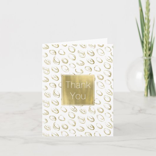 Or Abstrait cercles Merci (Devant)