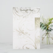 Or affligé, argent, et papeterie blanche (Debout devant)