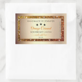 Or avec Orange Parties scintillant  Étiquettes d'e (Sac)