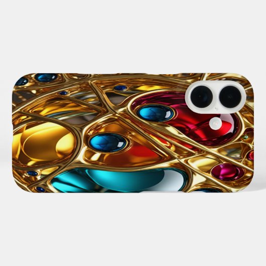 Or & Bijoux #11 - iPhone 16 Coque (Verso (horizontal))